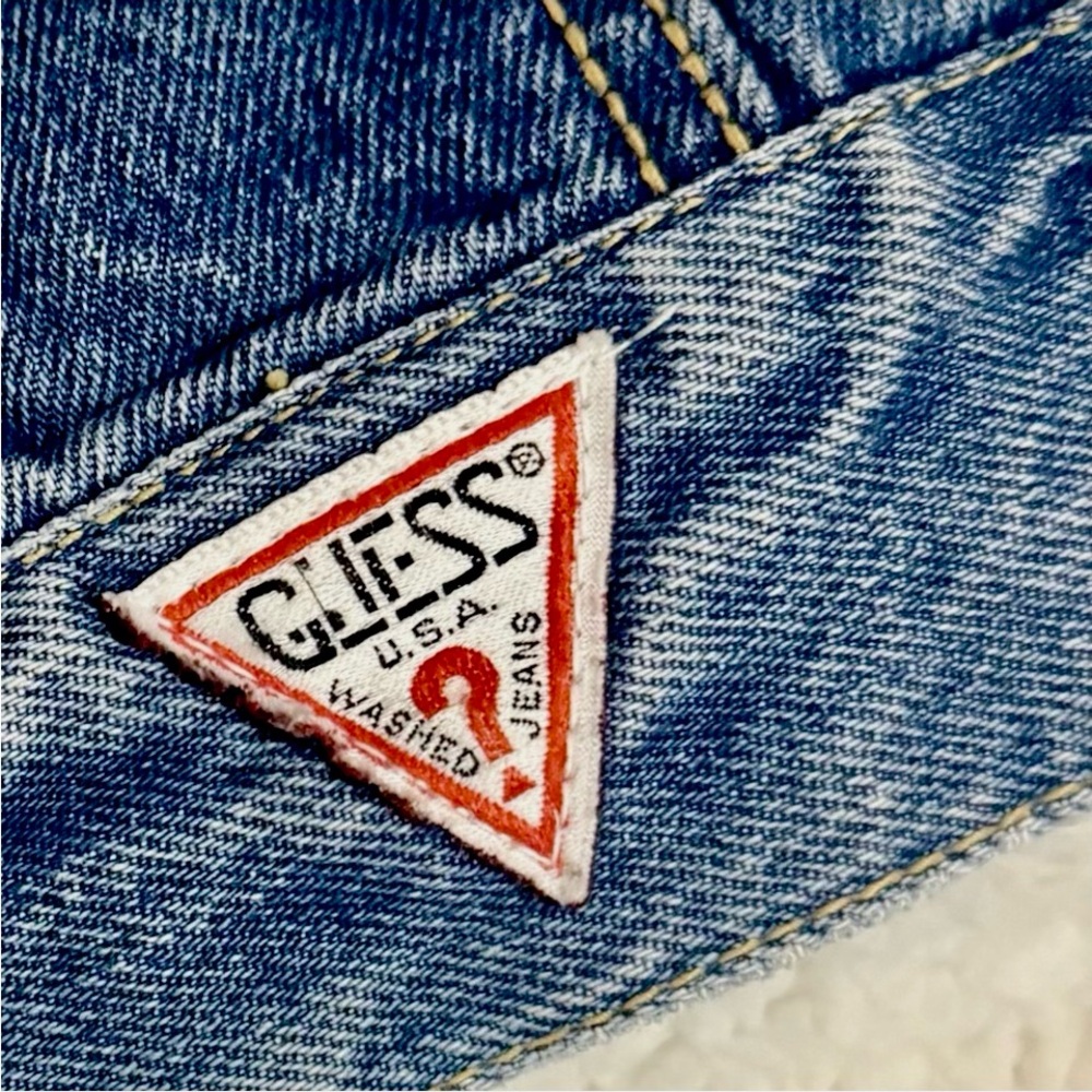 Authentic GUESS by Georges Marciano denim jacket, USA, Circa 1992 sz Medium